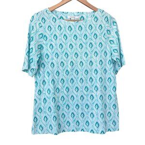 Chico's Tee Size Large (Chico's Size 2) Women's T-Shirt 100% Pima Cotton